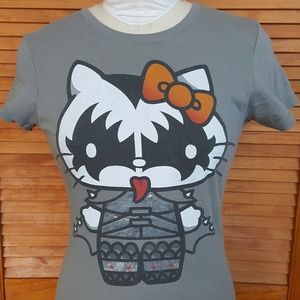 KISS Hello Kitty Womens T Shirt